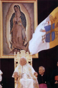 El Papa Juan Pablo II en la Baslica de Guadalupe, Mxico