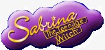Sabrina purple and gold logo