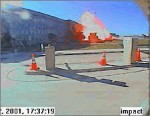 Impact filmed by Pentagon security camera