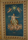 Tapestry in Vatican, with enneagram