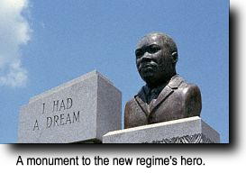 Monument reminiscent of Soviet 'socialist realism'