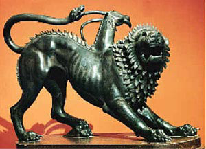 A Chimera from Greek Mythology.  The beasts being created today in laboratories around the world are no myth!